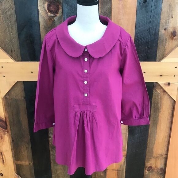 MISSLOOK button front round collar blouse,size L - Picture 1 of 6
